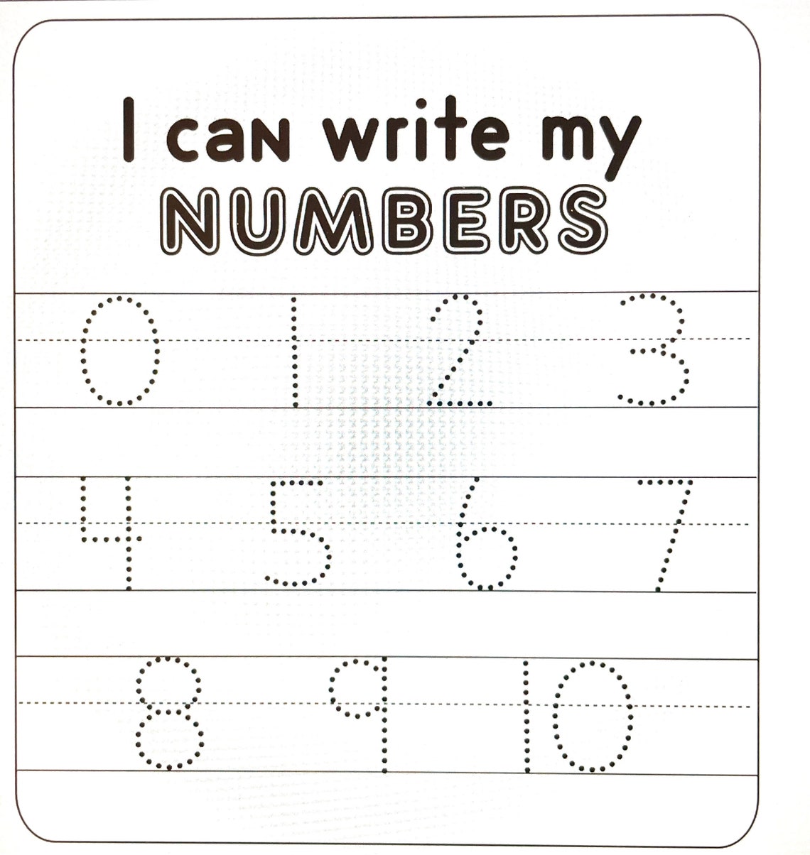 Dry Erase Number Trace Learn to Write Your Numbers 0-10 SVG - Etsy