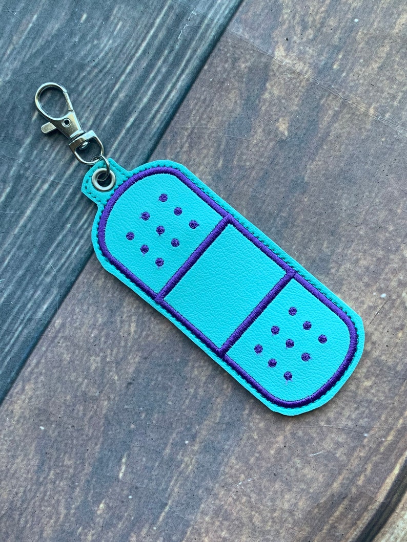 Bandage Holder Keychain Custom Colors image 3