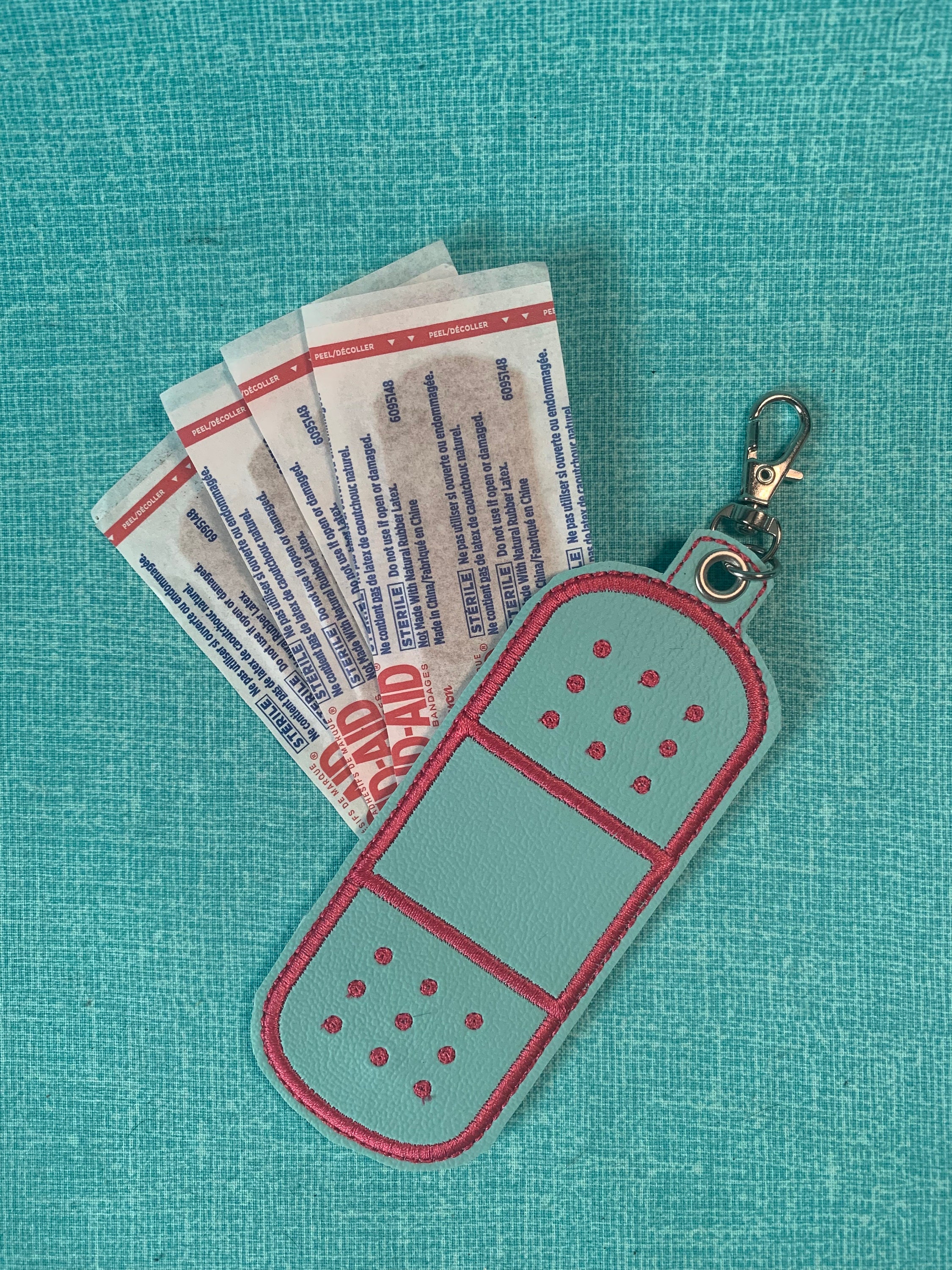 Bandaid Holder Keychain-Perfect For Teachers, Parents, Students, Kids, Etc