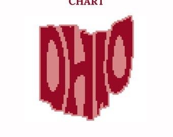 Ohio - Needlepoint Chart - instant download