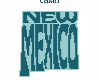 New Mexico - Needlepoint Chart - instant download