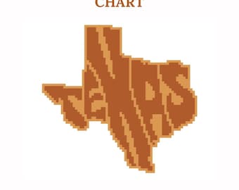 Texas - Needlepoint Chart - instant download