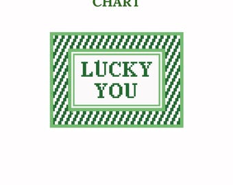 Lucky You - Needlepoint Chart - instant download