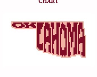 Oklahoma - Needlepoint Chart - instant download