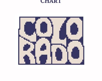 Colorado - Needlepoint Chart - instant download