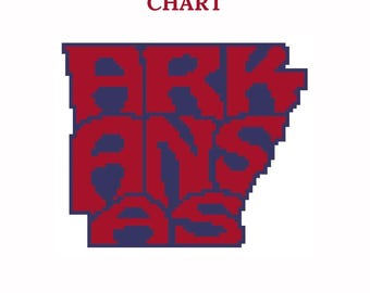Arkansas - Needlepoint Chart - instant download
