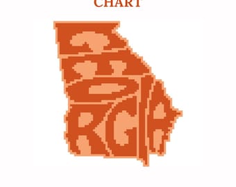 Georgia - Needlepoint Chart - instant download