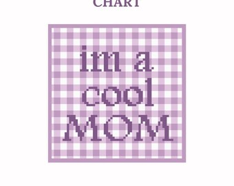 Tableau de broderie Cool Mom – Patron de couture PDF (téléchargement instantané)