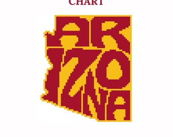 Arizona - Needlepoint Chart - instant download