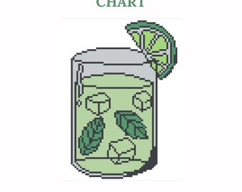 Mojito - Needlepoint Chart - instant download