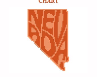 Nevada - Needlepoint Chart - instant download