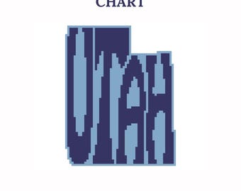 Utah - Needlepoint Chart - instant download