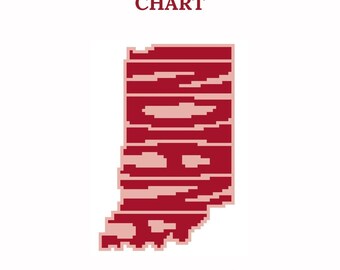 Indiana - Needlepoint Chart - instant download