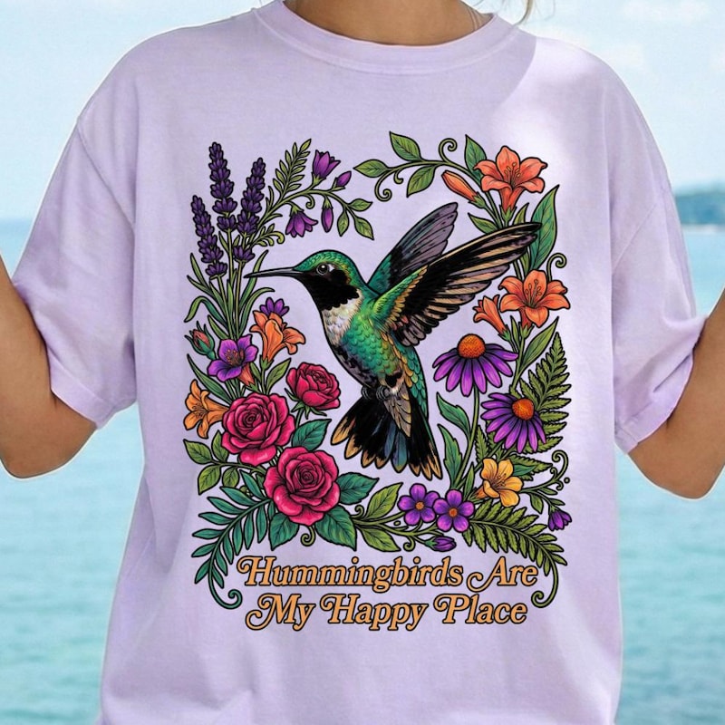 Hummingbirds Are My Happy Place Tee