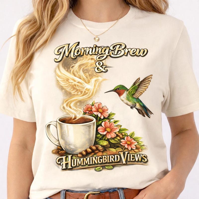 Hummingbird Shirt Women – Bird Lover Gift