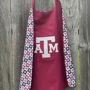 Custom Texas A&M University Aggies Cape Handmade and Reversible image 1