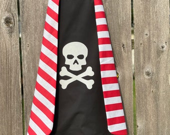 Jolly Roger Pirate Cape - Handmade and Reversible