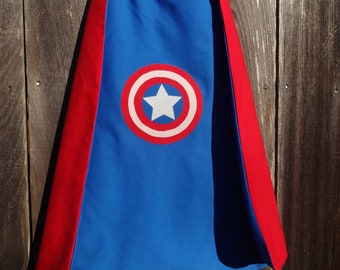 Captain America Cape - Handmade and Reversible