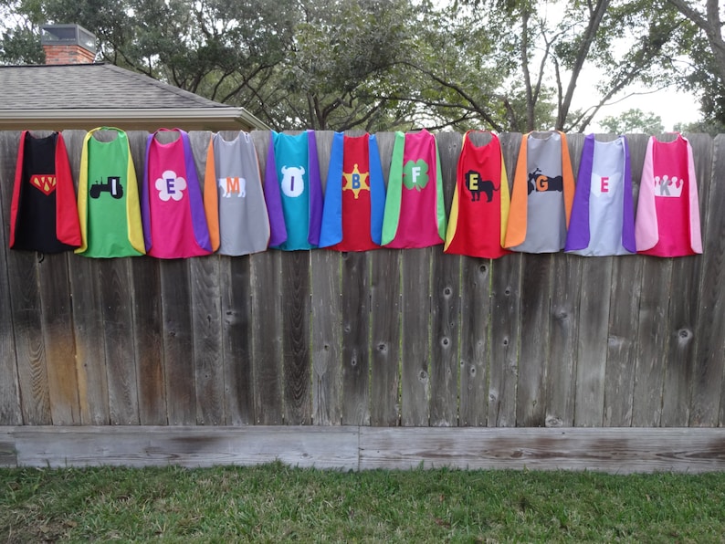 Custom Boy/'s Cape Handmade and Reversible