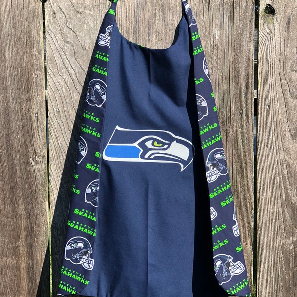 Custom Seattle Seahawks Cape - Handmade and Reversible