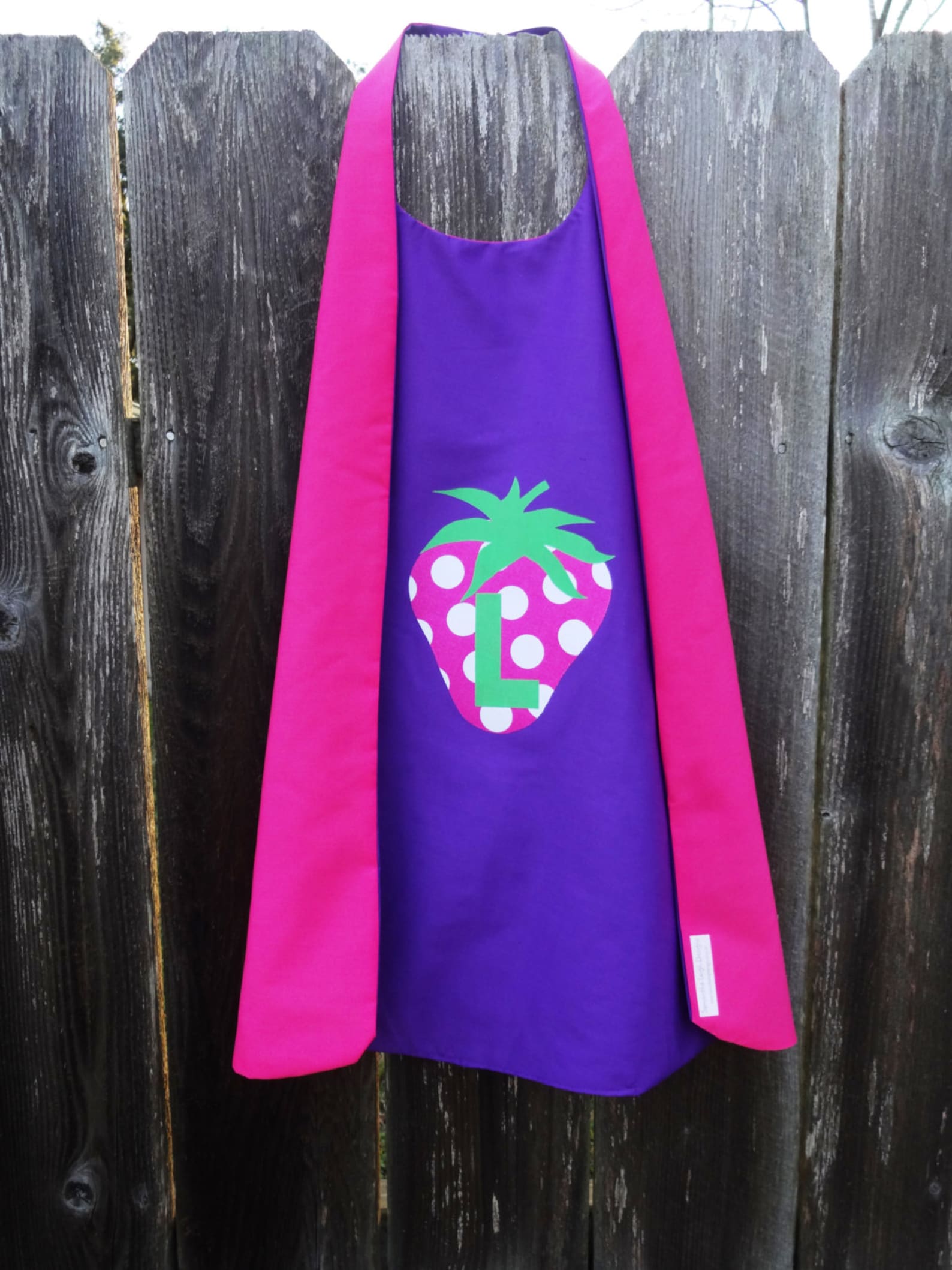 Strawberry Cape - Handmade and Reversible - Etsy