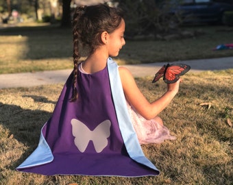 Custom Butterfly Cape - Handmade and Reversible