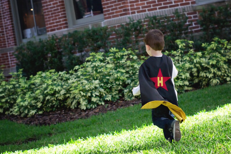 Custom Boy/'s Cape Handmade and Reversible