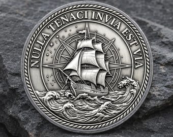 It's Over When You Quit Coin, Motivational Challenge Coin, Daily Reminder Token, Encouragement Gift for Coin Chip Appreciation Keepsake
