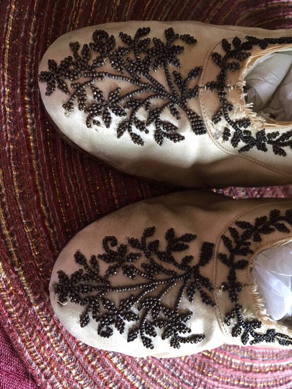 Spectacular Beaded Silk Wedding Shoes - image 3
