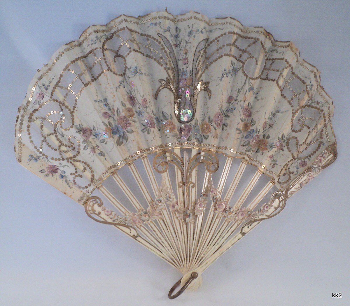 Antique Ornate Victorian Hand Fan Etsy