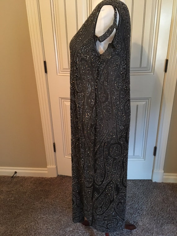 Magnificent 1920s Beaded Silk Flapper Dress - image 5