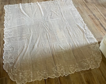 Ethereal Edwardian Era French Lace Wedding Veil