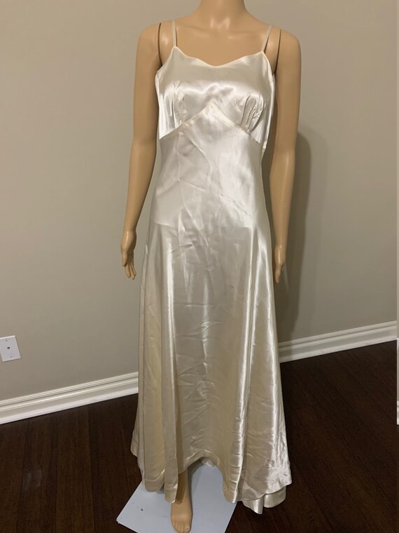 Beautiful 1930s Satin Wedding Gown