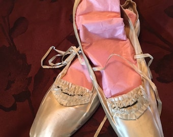 Glorious Antique Silk Dancing Shoes
