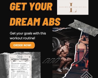 Core Workout Planner | Digital Print