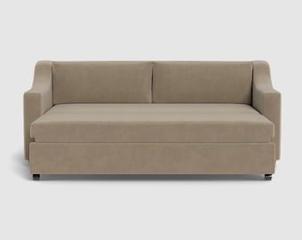 Op maat gemaakte moderne slaapbank Minimalistische uittrekbare bank Comfortabel studio-appartement Kleine ruimte meubels