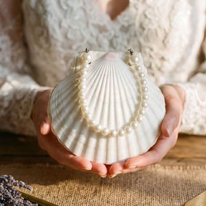 Libro de votos matrimoniales con conchas marinas, diario de bolsillo de conchas naturales con perlas, mini diario de páginas en blanco, regalo para amantes del océano, temática costera y playera.