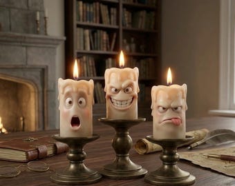 Scary Halloween Candle 3D STL Model | Gothic Horror Decor (Personal Use)