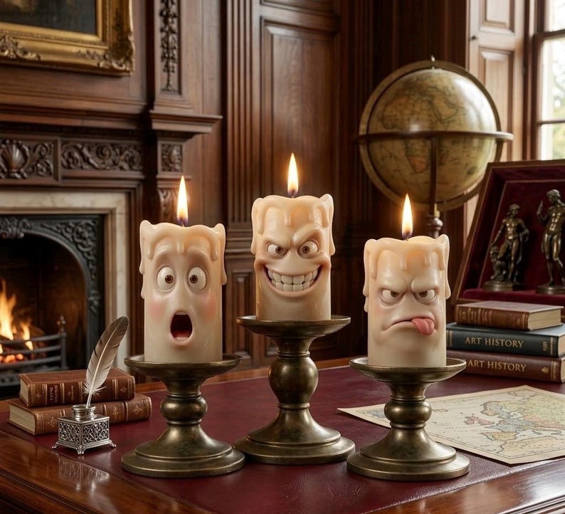 Scary Halloween Candle 3D STL Model | Gothic Horror Decor (personal Use ...