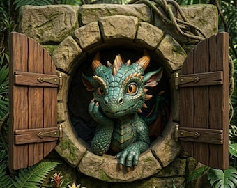 Dragon Decor 3D STL Modell für 3D Druck - Fantasy Wand Kunst Skulptur
