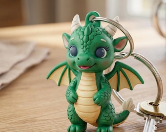 Mini Dragon Schlüsselanhänger STL - Fantasy 3D Print Modell für den persönlichen Gebrauch