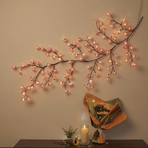 Cherry Blossom Tree Branch Lights | Willow Vine Pink LED | Celestial Room Decor