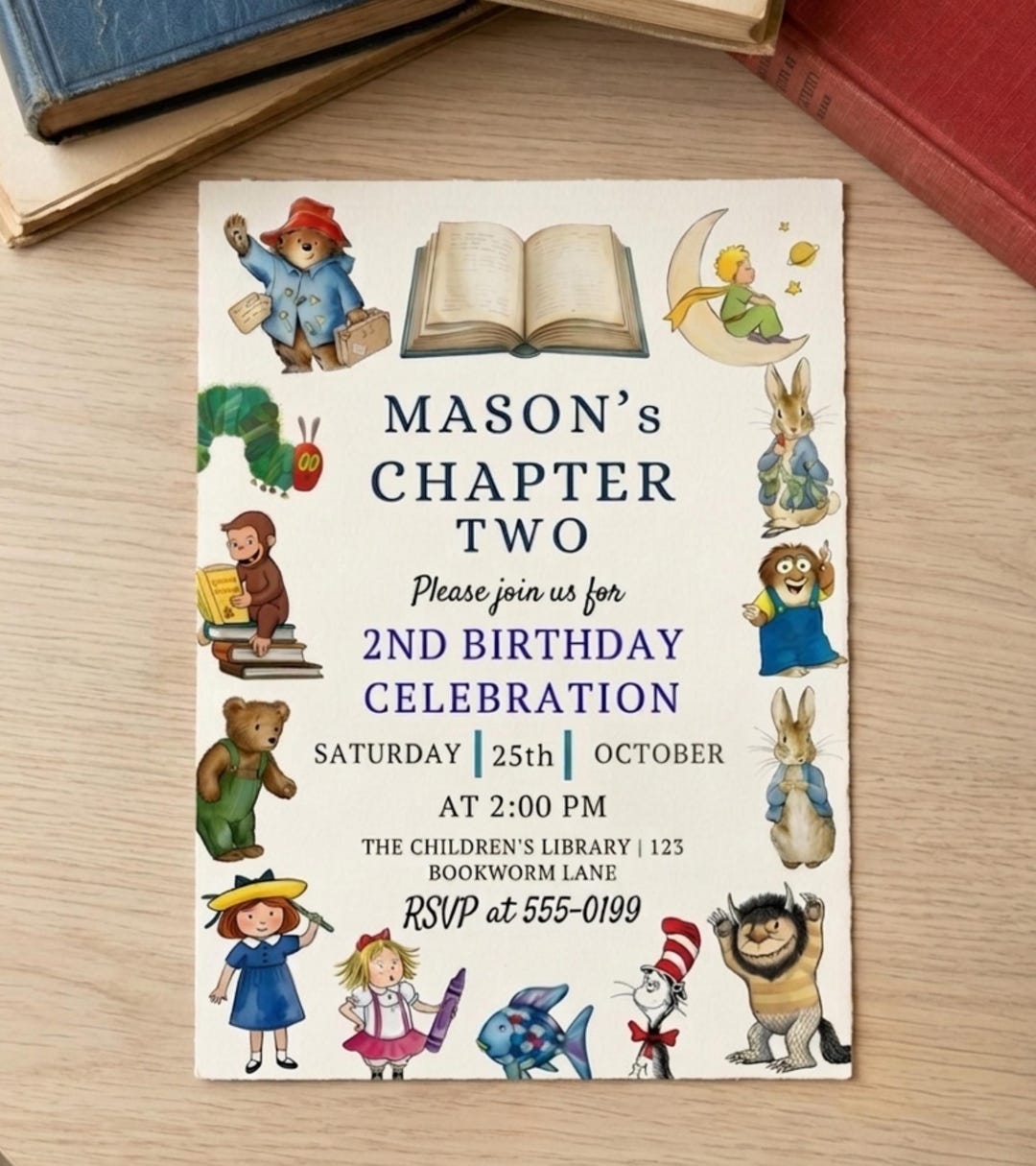 Editable Storybook Birthday Invitation, Little Golden Book Canva ...