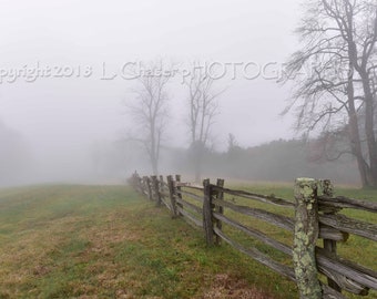 Into the Mist III Blue Ridge Parkway