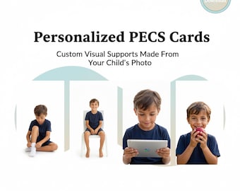 Personalized PECS Cards Using Your Child’s Photo | Custom Visual Communication for Autism & Special Needs