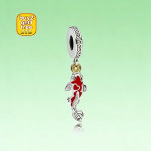 Pandora Good Fortune Carp Fish Dangle Charm - Etsy