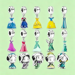 pandora disney princess dress charms Disney Princess Dress Charm for Bracelets Pandora Necklace Bracelet European Charm for Women Girls, Pequeo, Silver, Not applicable : Amazon.co.uk: Fashion