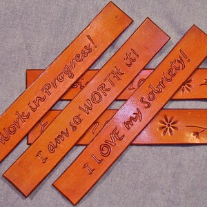 5 Handmade Leather Bookmarks
