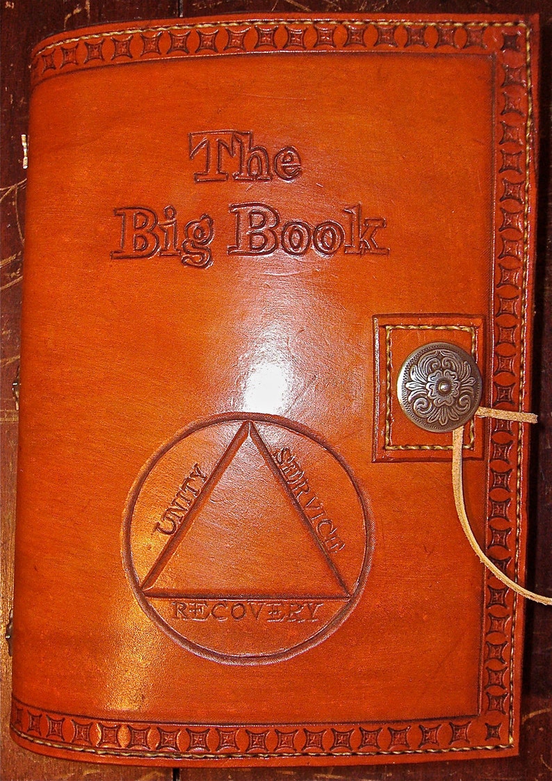 Single AA Big Book Leather Cover Etsy