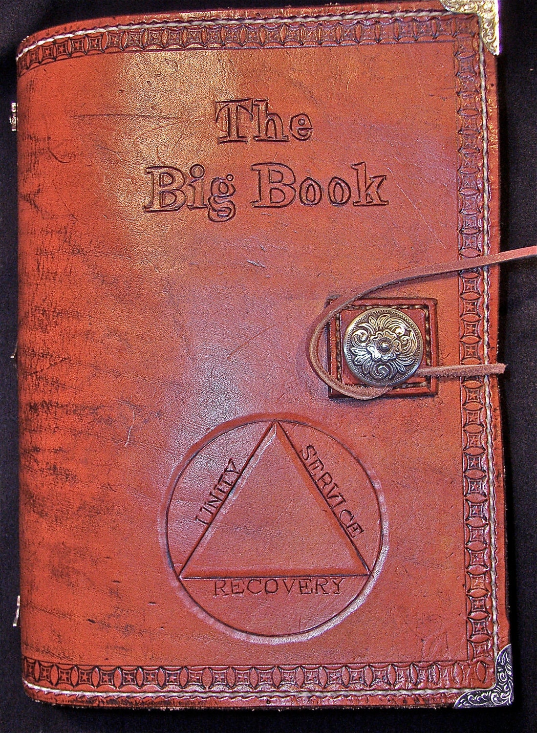 Single AA Big Book Leather Cover Big Print Version Etsy